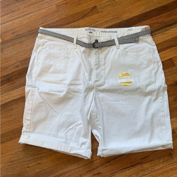 Riders by Lee Pants - Riders by Lee midrise Bermuda shorts new with tags. Size 18. White